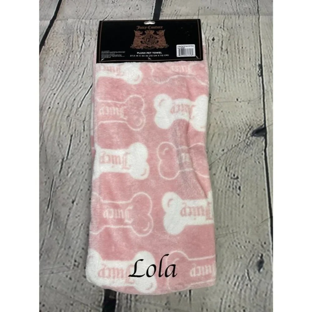 Custom Embroidered Juicy Couture blanket | Embroidered pet blanket